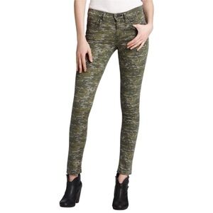 Rag & Bone Digital Camo Skinny Jeans Size 27 Green